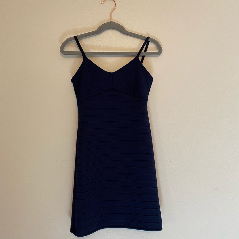 Navy Bandage Dress by Cheryl Kids